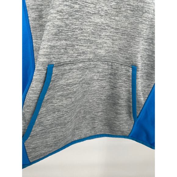 Under Armour Sweatshirt Women XS Gray Blue Loose Cold Gear Hooded Active Lounge - Picture 4 of 7